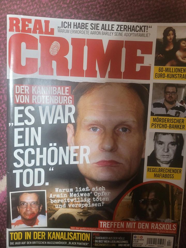 Real Crime 2018 bis 2019 Kannibale Rotenburg Golden State Killer in Wagenhoff