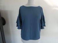 Pieces Business Tunika Bluse Shirt Volants 3/4 Arm blau Gr. S Bayern - Mitterteich Vorschau