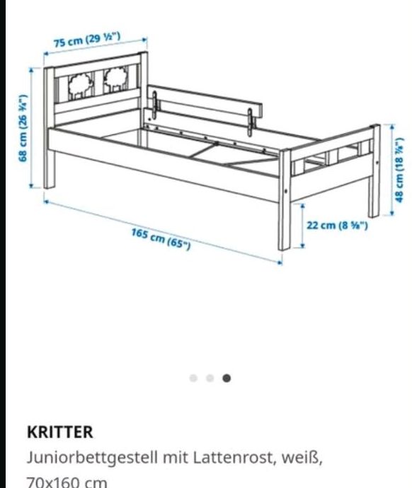IKEA Kritter Bett 70 x 160cm in Verl