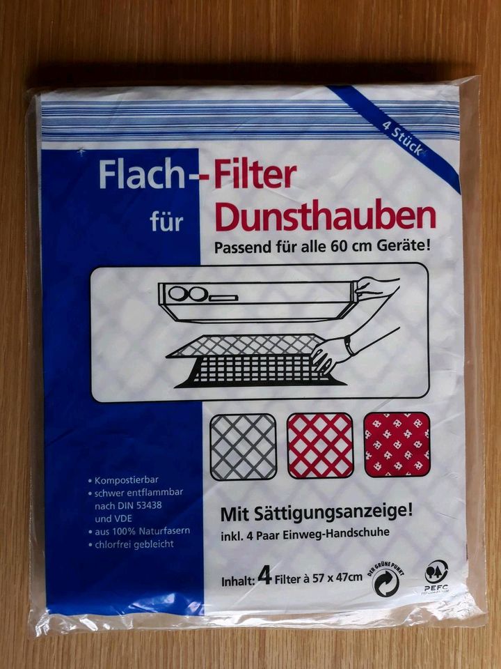 Neue Flachfilter • Fettfilter • Dunsthauben • 47 x 57 cm in Großkarlbach