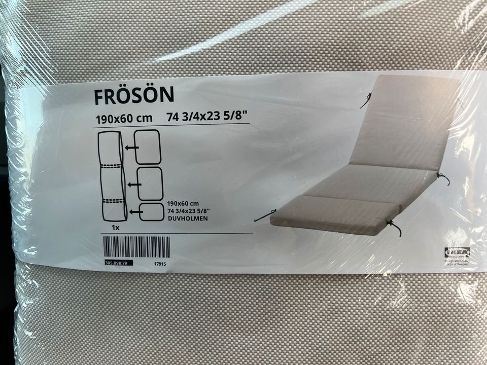 2 x IKEA FRÖSÖN Liegeauflagenbezug 190 x 60 cm 305.098.79 NEU in Stuttgart