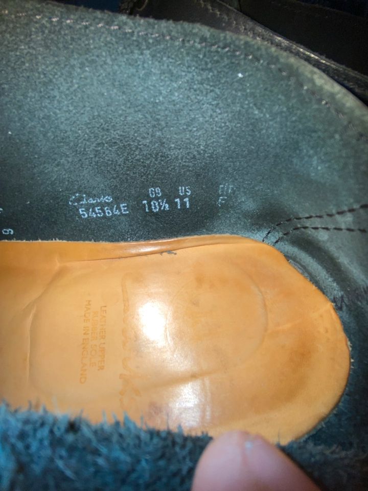 Clarks Herrenschuhe Leder , schwarz Gr 44 in Böhmenkirch