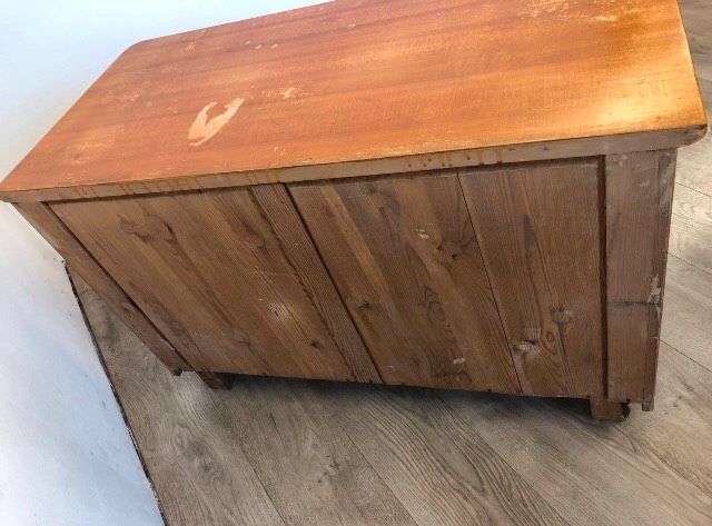 #A Anrichte Kommode Sideboard Holz Antik Wohnzimmer Schrank in Burgstädt