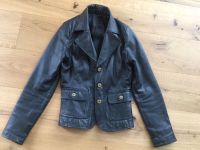 Blazer Gr. 34 Leder braun dunkelbraun Jacke Baden-Württemberg - Gaildorf Vorschau