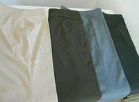 Stoffhose Beige Braun Grau Gr. 38 Damen Straight Flared Schlaghos Nordrhein-Westfalen - Beverungen Vorschau