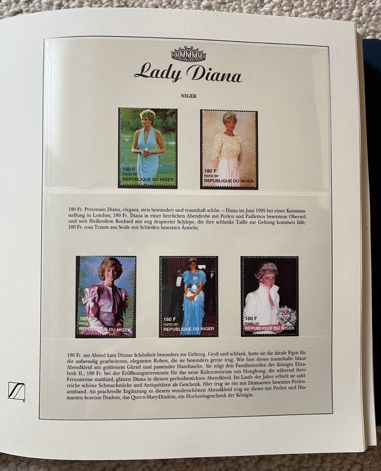 Briefmarken - Album - Lady Diana - Lady Di- Briefmarkenalbum 100S in Bremen