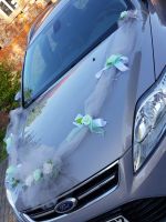 Hochzeit Dekoratio Autoschmuck Autogirlande Mint Silber Rosen Neu Sachsen - Freital Vorschau