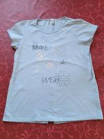 kaum getragen: T-Shirt MAKE A WISH mit Pusteblumen und Pailletten Dresden - Trachau Vorschau