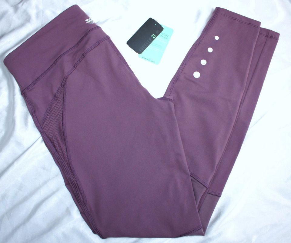 FOREVER 21 Yoga Sport Leggings tights Gr.M Amethyst Lila Mesh S in Dortmund