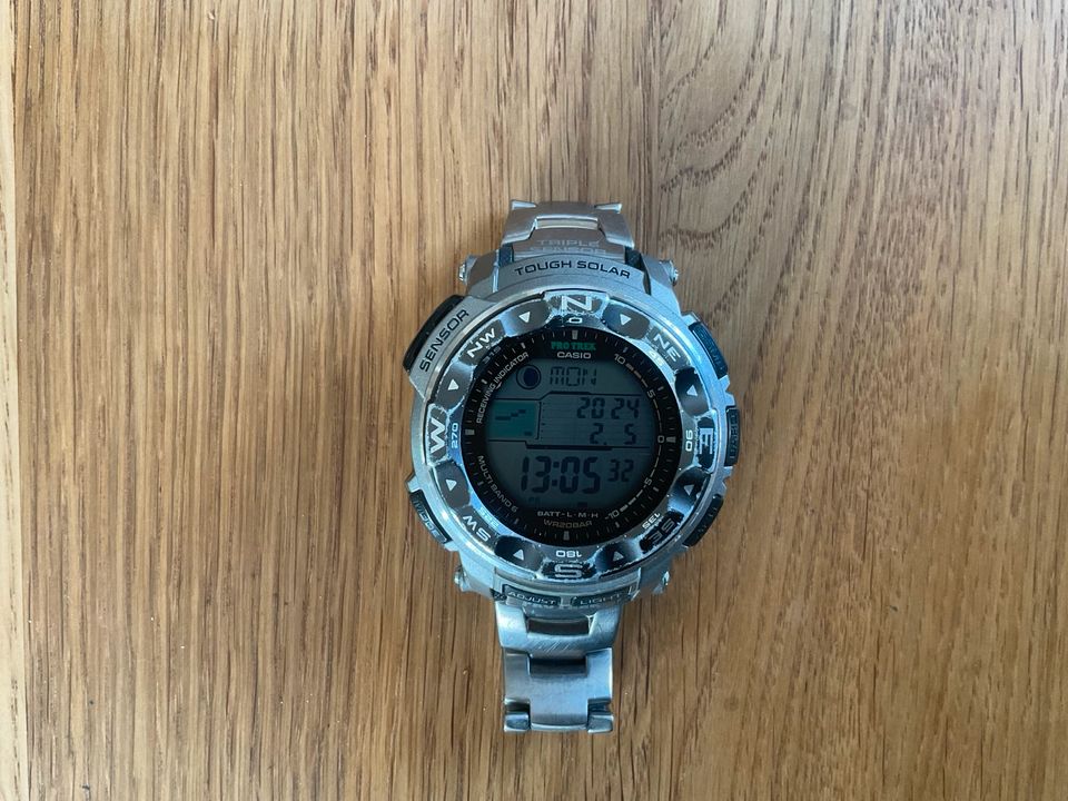 Casio Pro Trek PWR 2500T 7ER, Solar, Höhe,Barometer, Gezeiten,OVP in Amberg