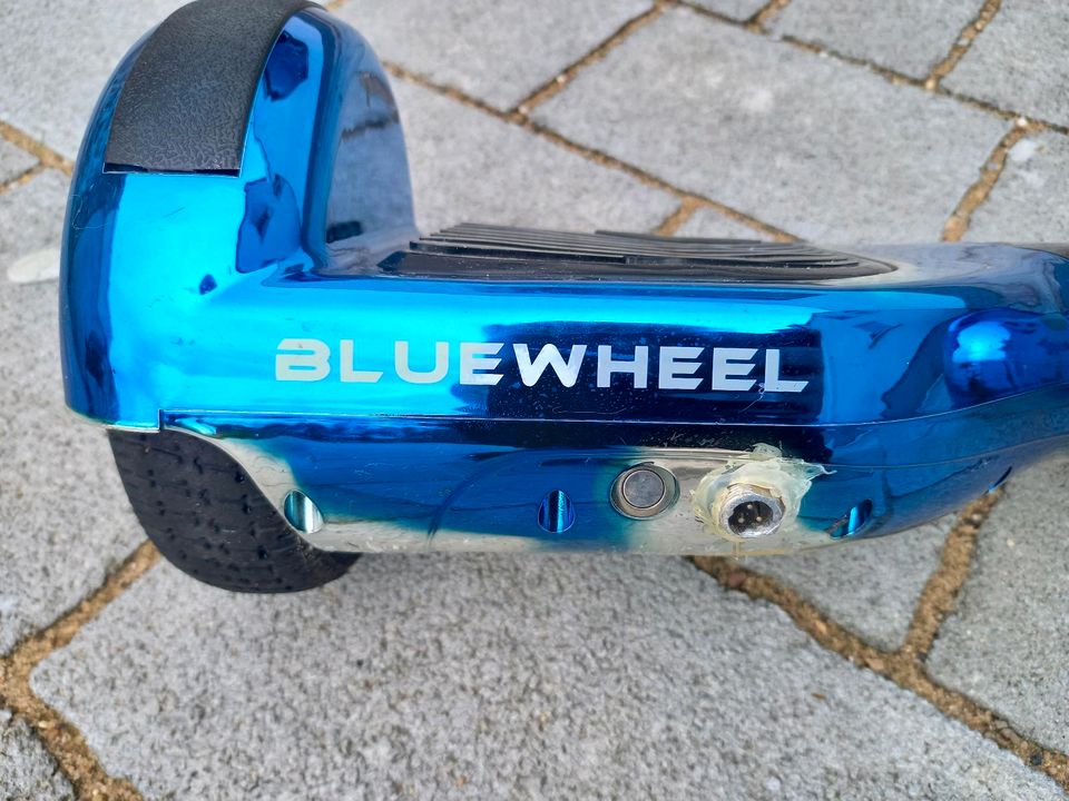 Hoverboard Bluewheel HX310s chrom blau - defekt - in Dessau-Roßlau