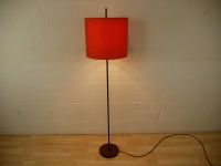 Stehleuchte - Rot - Teakholz - Bodenlampe - 60er Vintage Münster (Westfalen) - Hiltrup Vorschau