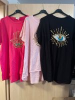 T-Shirt Hand der Fatima Auge Karma schwarz pink rosa Baden-Württemberg - Engen Vorschau