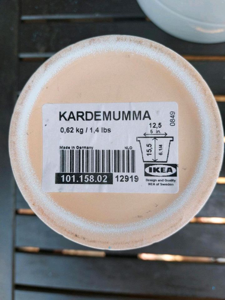 Ikea  Kardemumma Blumentopf weiß in Wuppertal