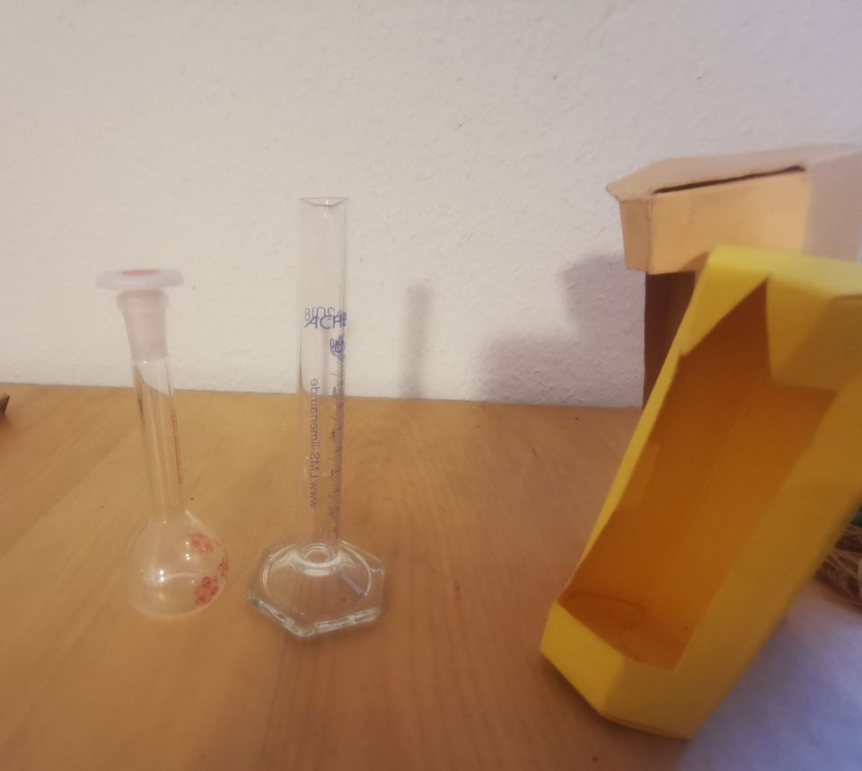 ✿ NEU Mini Vase Chemie Reagenzglas mit Deckel Glas Messbehälter in Mannheim