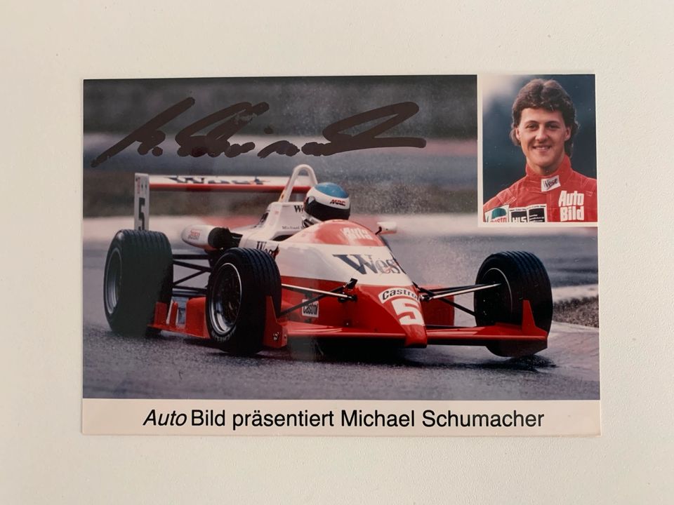 Autogramm Michael Schumacher Auto Bild in Besigheim