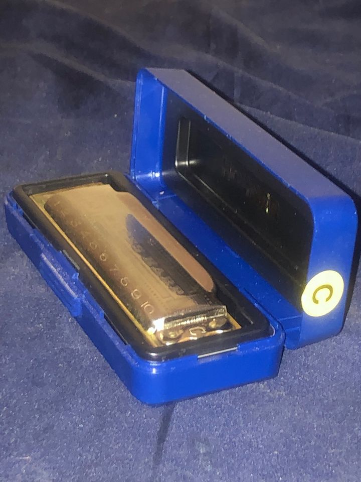 Hohner Blues Harp, diatonisch, Tonart C, Holzkörper, Case in Neuss