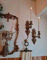 2 antike Kerzenwandhalterungen/Kerzenhalter/Wandhalterung Messing Hessen - Bad Orb Vorschau