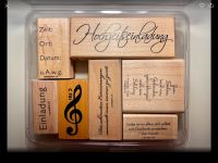 7x Stampin up, Holzstempel, Hochzeit, Einladung, Liebe, Gedicht Berlin - Treptow Vorschau