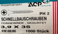ACP Schnellbauschrauben gegurtet 3,9X35 Feingewinde Bayern - Rosenheim Vorschau