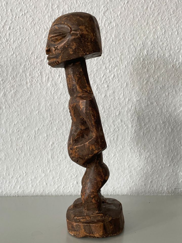 afrikanische Holz-Skulptur Mann Fruchtbarkeitssymbol Luba / Tabwa in Sollstedt (Wipper)