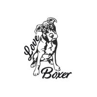 Bügelbild Love Boxer Hund Welpe Geschenk Mischling Geburtstag DIY Nordrhein-Westfalen - Ense Vorschau