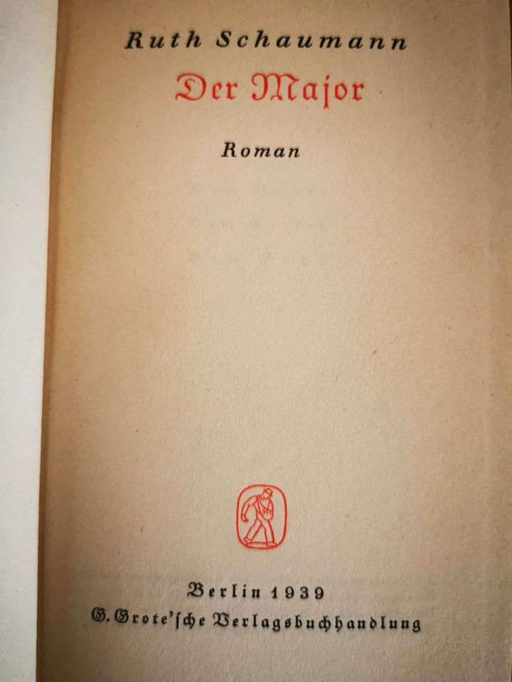 Ruth Schaumann Antiquariat Der Major altdeutsche Schrift Buch in Ramstein-Miesenbach