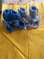 Handgestrickte Babyschuhe  2 Paar Fußlänge 9cm neu Bayern - Schongau Vorschau