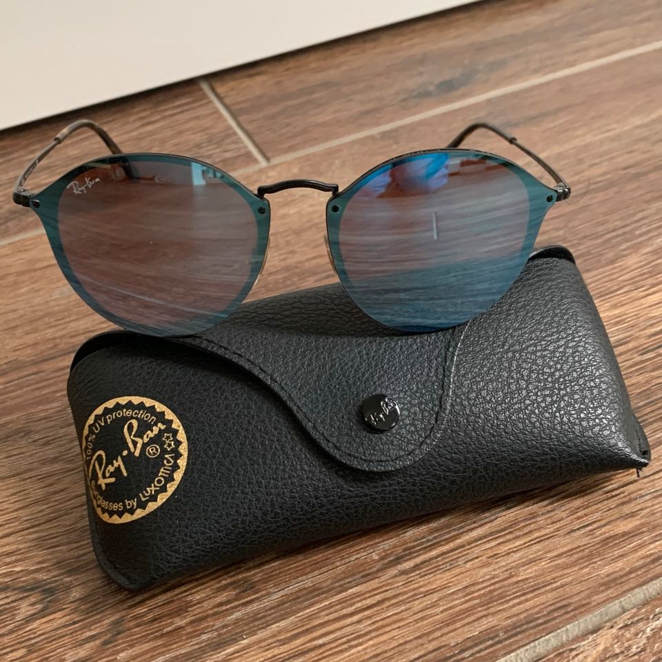 Ray Ban Sonnenbrille RB 3574-N 153/7V blau verspiegelt in Hattingen