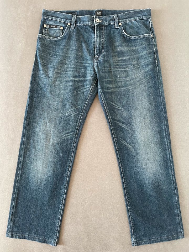 Hugo Boss Stretch Herren-Jeans Hose-n Denim 33/30 W33 L30 blau in Nagold