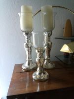 3 elegante Kerzenhalter, inkl. Windlicht, aus Bauernsilber Nordrhein-Westfalen - Paderborn Vorschau