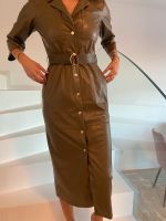 Lederkleid Zara Khaki M mit Gürtel Baden-Württemberg - Remseck am Neckar Vorschau