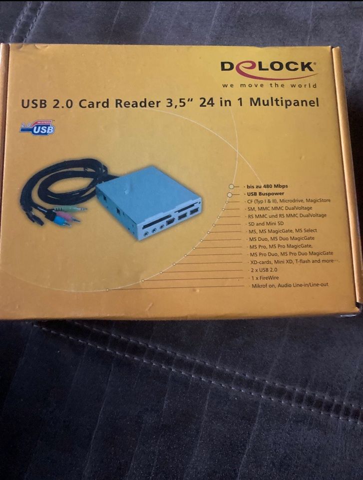 USB 2.0 Card Reader 3,5“ 24 in 1 Multipanel - NEU & OVP in Hannover