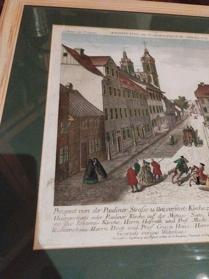 2 Augsburger Guckkastenbilder Göttingen Balthasar Frederic Leizel in Spalt