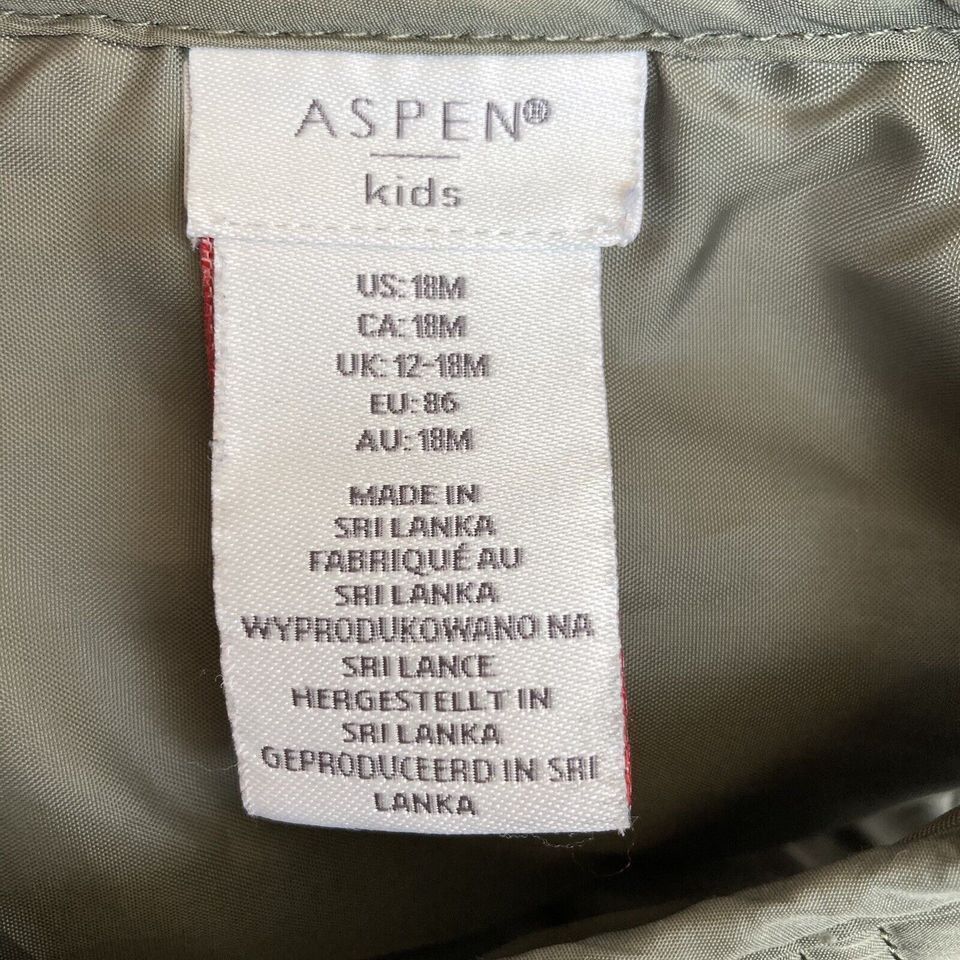 Mädchen Baby Weste Jacke Steppweste Mantel wattiert 18M 86 Olive in Worms