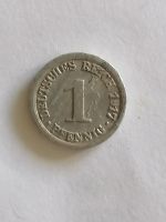 1 Pfennig Aluminium 1917F - Kriegsgeld Kaiserreich - Fehlprägung! Baden-Württemberg - Karlsruhe Vorschau