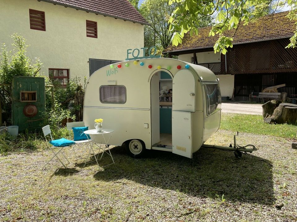 Fotocaravan / Fotowohnwagen / Fotobox in Rain Lech