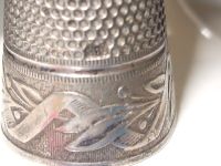 FINGERHUT THIMBLE IN SILBER 800 mit Muster im Jugendstil Bayern - Gauting Vorschau