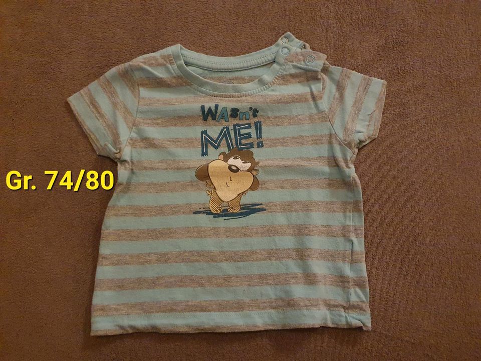 15 Baby Jungs kurzarm T-Shirts,Oberteil,Shirt,Mode,Größe 74/80 in Michelau i. OFr.