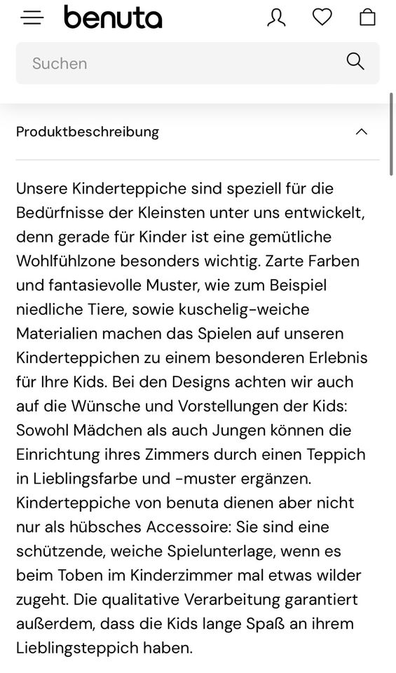 Benuta Teppich Dave Wolke Kinder Kinderteppich Lytte in Hamburg