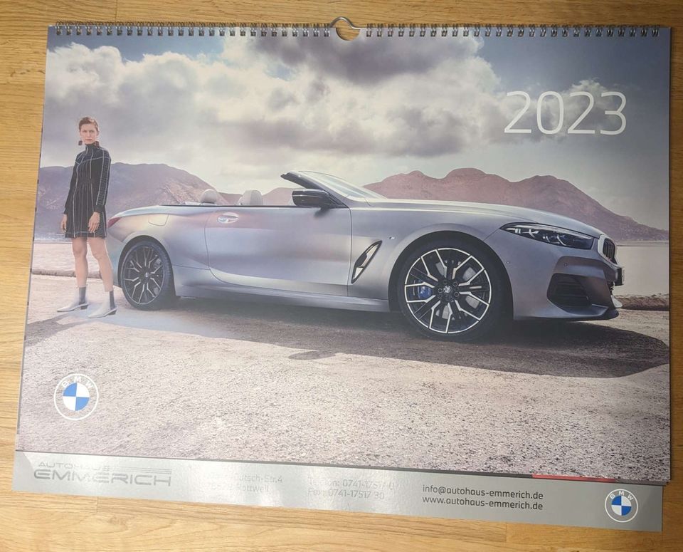 BMW Kalender 2023 Autos Modern Poster Fahrzeuge Cabrios in Freudenstadt