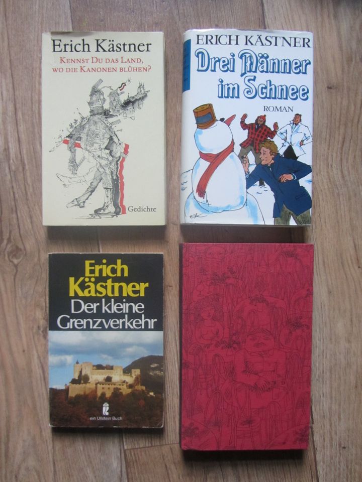 5x Erich Kästner: Drei Männer, Grenzverkehr, Miniatur, Kanonen in Hagen