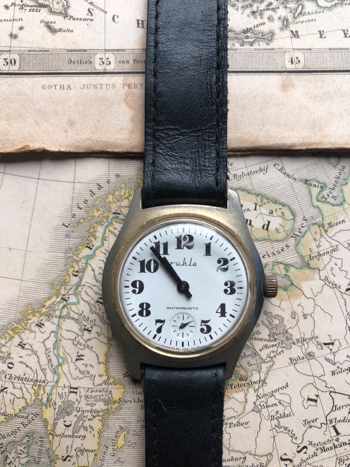 Uhr Ruhla Damenuhr Herrenuhr vintage alt in Pegau