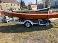 Segelboot Holz mit Trailer ohne Segel Sachsen - Döbeln Vorschau