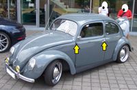 VW Käfer-Teile: Türgriffe, ein Außenspiegel etc. Nordrhein-Westfalen - Gelsenkirchen Vorschau