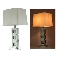 Tischlampe Kristall Glas Tischleuchte Nachttischlampe Lampe 76cm Nordrhein-Westfalen - Kreuzau Vorschau