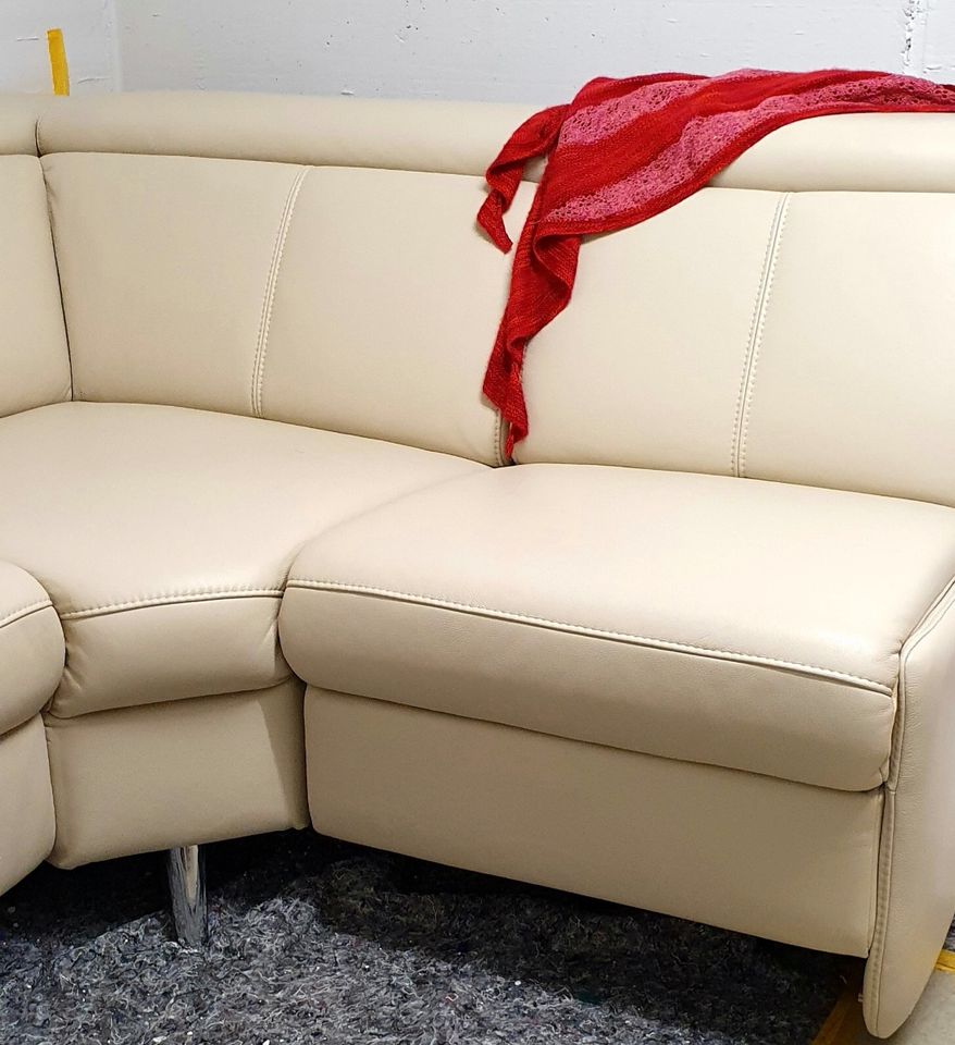 Sitzgarnitur, Couch, Sofa, Leder - 50% unter Neupreis in Sankt Augustin