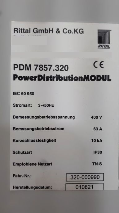 Rittal Rimatrix5 Power Distribution Modul PDM7857.320 44980 in Dinslaken