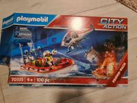 Playmobil Feuerwehr 70335 Boot und Helikopter Rheinland-Pfalz - Bad Marienberg Vorschau