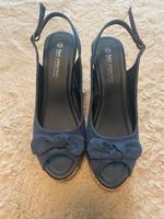 Peep Toe sling Pumps Kork 40 Damen wie neu Saarland - Friedrichsthal Vorschau